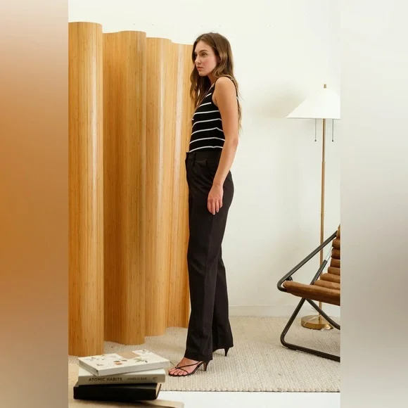 SOLD OUT 927. Stripe Knit Bodysuit in Black - Picture 6 of 7